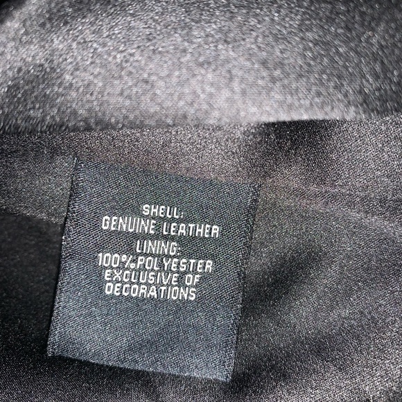 BELLE VERE - GENUINE LEATHER MOTO JACKET BLACK SM - Picture 11 of 12